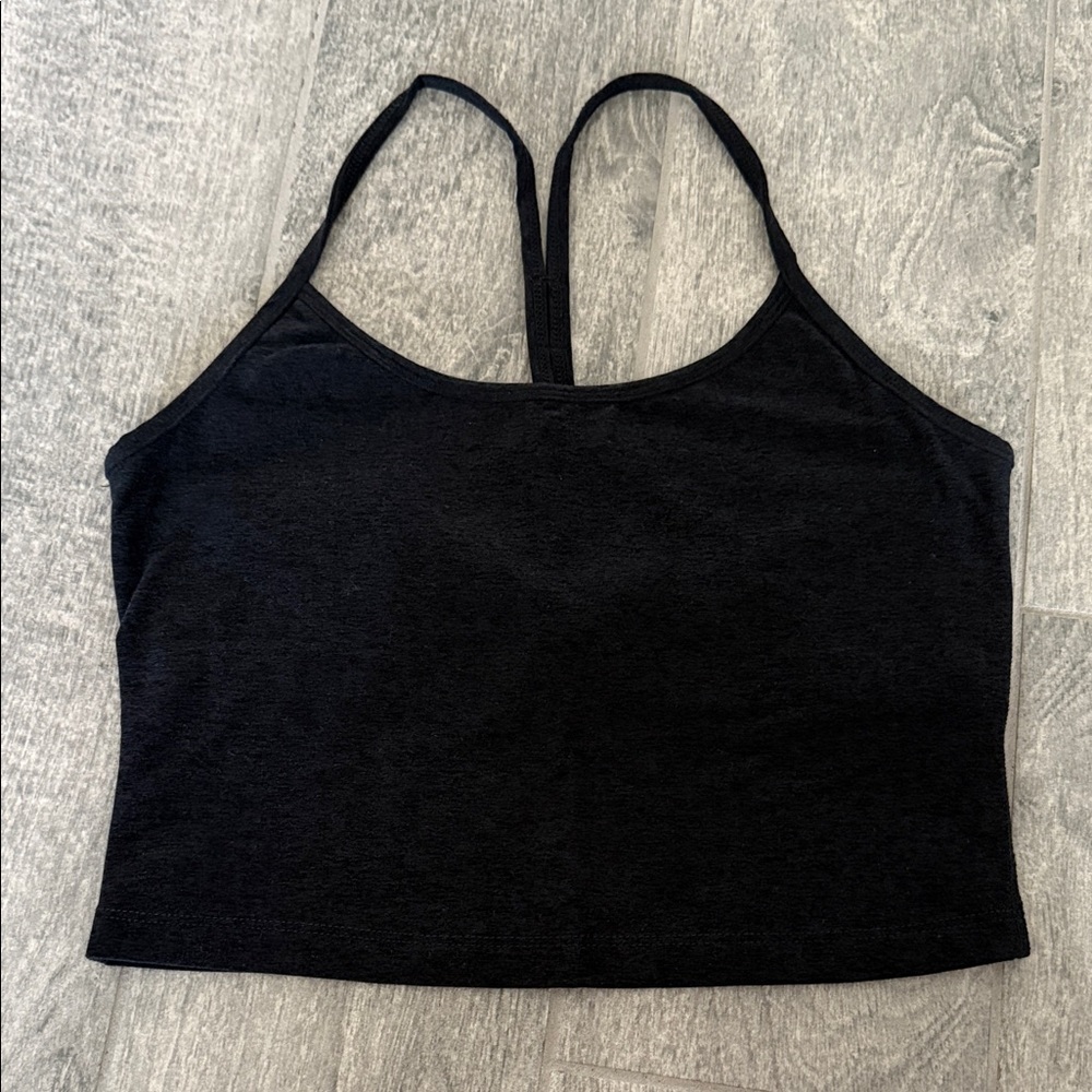 Beyond Yoga Black Cropped Tank Top